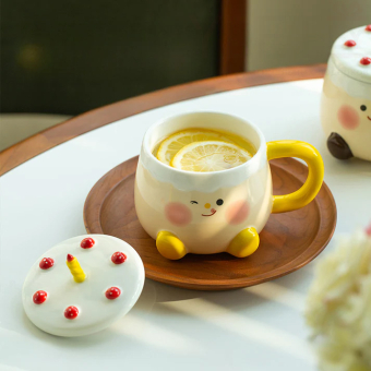 Кружка «Funny cake», yellow (460 ml)