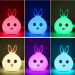 Силиконовый LED ночник Зайчик