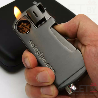 Курительный девайс с зажигалкой Solopipe Графит