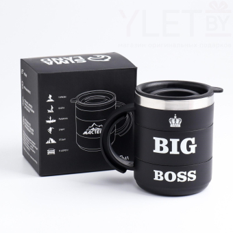 Термокружка Поход "Big Boss", 450 мл, сохраняет тепло 2 ч, 12.5 х 10.5 см