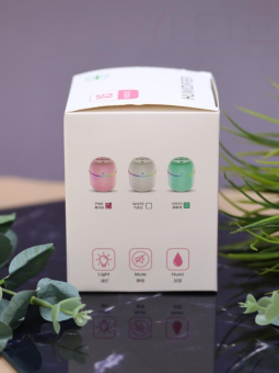 Настольный увлажнитель воздуха - ночник "Cat", white, (портативный, USB)