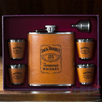 Набор с фляжкой и стопками Макси Jack Daniels
