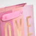 Пакет крафтовый горизонтальный LOVE, S 15 × 12 × 5.5 см