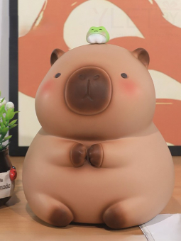 Копилка капибара "Big Capybara Frog Friend"