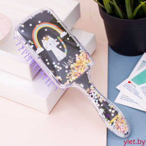 Расческа "Rainbow'' and cat, black