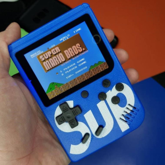 Игровая приставка SUP Game box Plus 400 игр в 1 с джойстиком Синяя