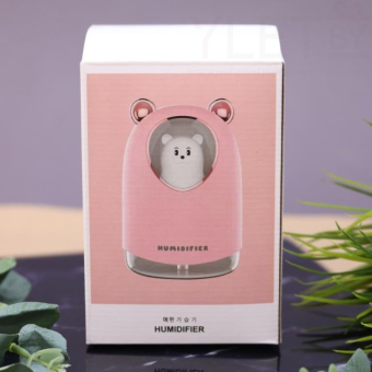Настольный увлажнитель воздуха -  ночник "Bear in a spacesuit", pink, (портативный,  USB)