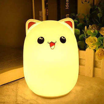 Силиконовый LED ночник Котик