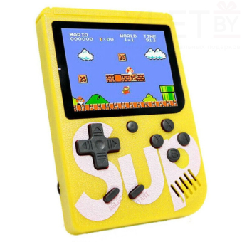 Игровая приставка SUP Game box Plus 400 игр в 1 с джойстиком Желтая