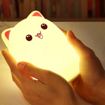 Силиконовый LED ночник Котик