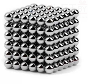 Головоломка NeoCube - 5 мм 216 сфер (Неокуб) серебро