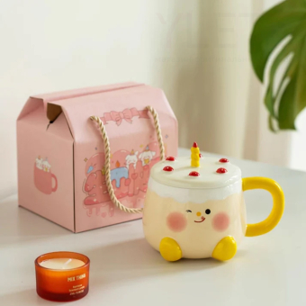 Кружка «Funny cake», yellow (460 ml)