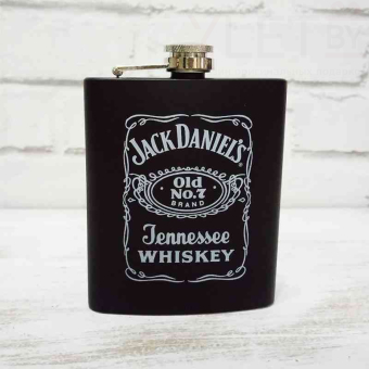 Набор с фляжкой и стопками Jack Daniels черный