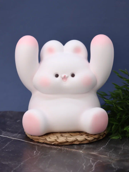 Копилка "Rabbit paws up" (в комплекте с табличкой и маркером), 21 см