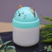 Настольный увлажнитель воздуха -  ночник "Cat", green, (портативный, USB)