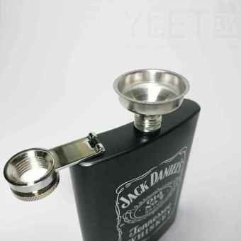 Набор с фляжкой и стопками Jack Daniels черный