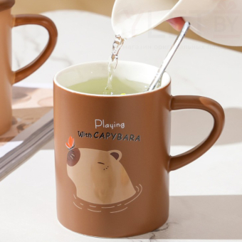 Кружка «Capybara playing», (400 ml)