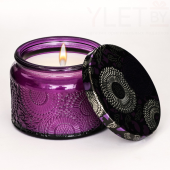 Свеча ароматическая в банке San Black Frutis Ежевика, 5 х 7 см