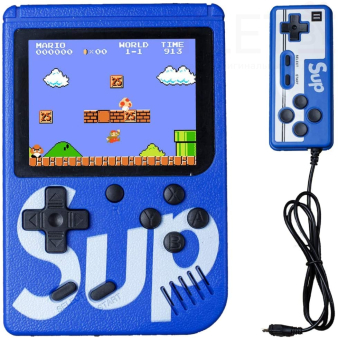 Игровая приставка SUP Game box Plus 400 игр в 1 с джойстиком Синяя