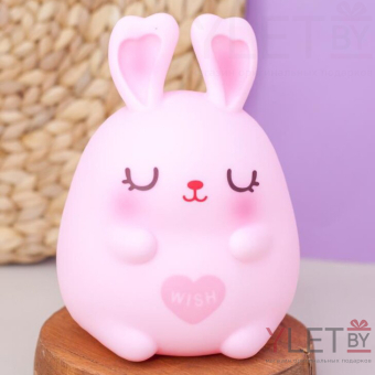 Копилка "Sleeping bunny ", pink (17,5 см), пластик
