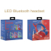 Наушники с ушками Зеленые с голубым LED031