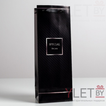 Пакет ламинированный под бутылку Special for you, 13 x 35 x 10 см