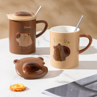 Кружка «Capybara playing», (400 ml)