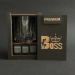 Набор для виски Premium «Boss с короной» (cтакан + 3 камня)