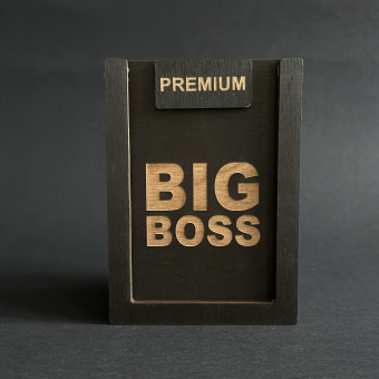 Набор для виски Premium «BIG boss» (cтакан + 3 камня)