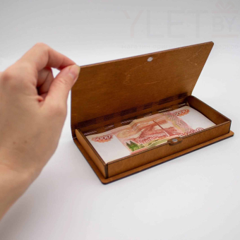 Деревянный конверт/купюрница для денег "На всякое разное"